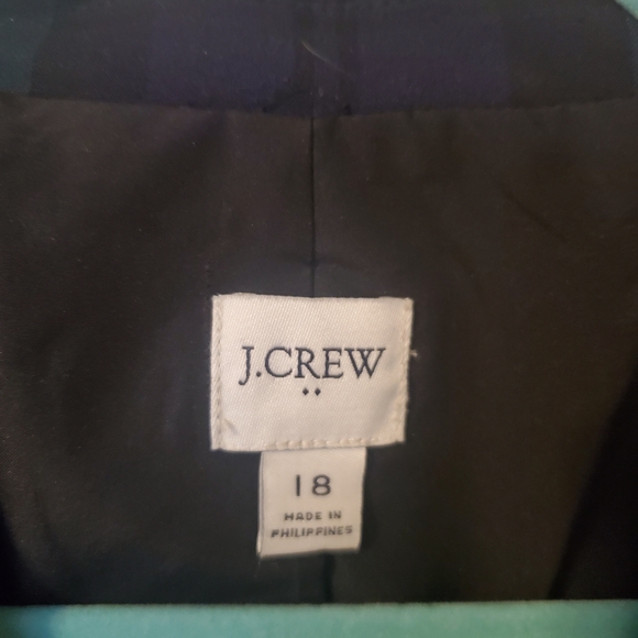 J. Crew Black Watch Tartan One Button Blazer - Picture 2 of 3